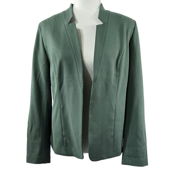 41 Hawthorn NWT Stella Sage Green Notched Collar Ponte Blazer Office - Picture 1 of 8
